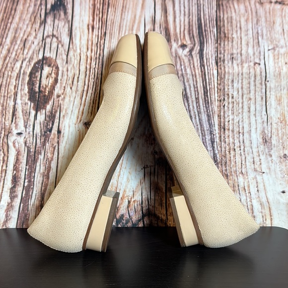 Clarks Unstructured Speckled Capped Toe Flats Womens Sz 8W - Picture 8 of 10